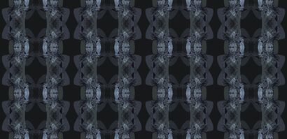 this inking firelight; proscenium (of blue chartreuse) IV - a Digital Graphics and Cartoon Artowrk by Yiah-Ling Si